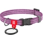 Нашийник для тварин WAUDOG Re-cotton з QR паспортом для котів та дрібних порід собак XS фіолетовий (16409) - зменшене зображення 1
