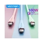 Дата кабель USB-C to USB-C 2.0m USB2.0 100W (20V/5A) Light Green Silicone VENTION (TAWGH) - preview 7