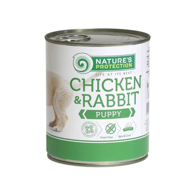 Консерви для собак Nature's Protection Puppy Chicken&Rabbit 800 г (KIK45091) - зображення 1
