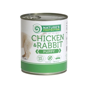 Консерви для собак Nature's Protection Puppy Chicken&Rabbit 800 г (KIK45091) зображення 1