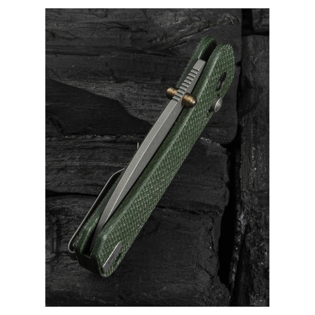 Ніж Weknife Banter 2, Green Mikarta, Stonewash (WE23075-3) - picture 8