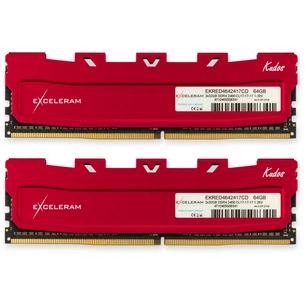 Модуль пам'яті для комп'ютера DDR4 64GB (2x32GB) 2400 MHz Red Kudos eXceleram (EKRED4642417CD) зображення 1