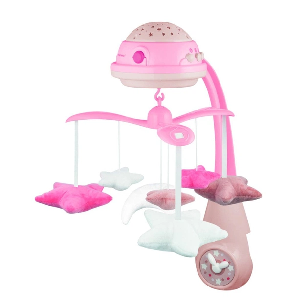 Мобіле Canpol Карусель музична електрична з проектором - рожева (75/100_pin) - picture 1