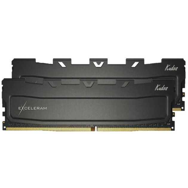 Модуль пам'яті для комп'ютера DDR4 32GB (2x16GB) 2400 MHz Black Kudos eXceleram (EKBLACK4322415CD) - зображення 1