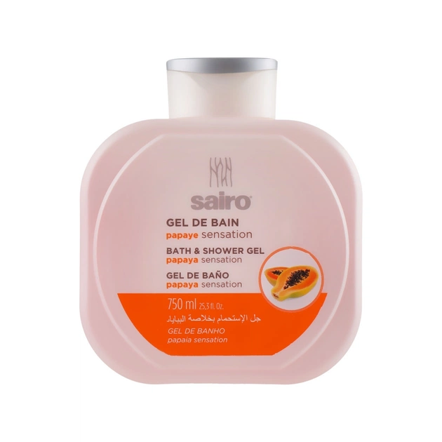 Гель для душа Sairo Bath And Shower Gel Папайя 750 мл (8414227058164) - изображение 1