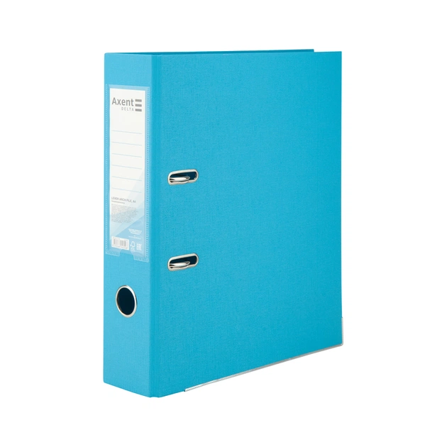 Папка - реєстратор Axent А 4 PP 7,5 cм, зібрана, світло-блакитна (D1712-29C) - picture 1