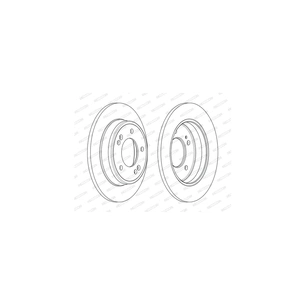Гальмівний диск FERODO DDF2193C зображення 1