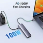 Концентратор Ugreen USB-C 7-in-1 2xUSB 3.0 + USB-C PD100W + HDMI 4K30Hz + SD/TF black (15214) - зменшене зображення 4
