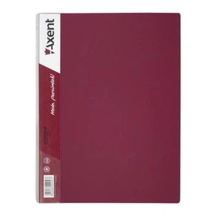 Папка з файлами Axent 60 sheet protectors, burgundy (1060-04-А) изображение 1