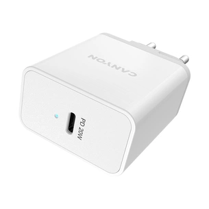 Зарядний пристрій Canyon PD WALL Charger 20W (CNE-CHA20W) зображення 1