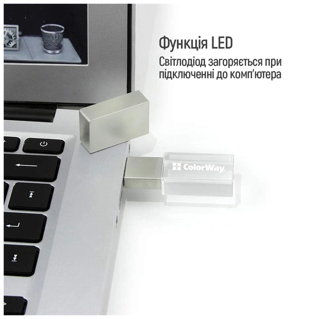 USB флеш накопичувач ColorWay 64GB ColorWay Crystal USB 3.0 (CW-USBCL64) - picture 11