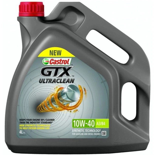 Моторное масло Castrol GTX 10W-40 4л - изображение 1