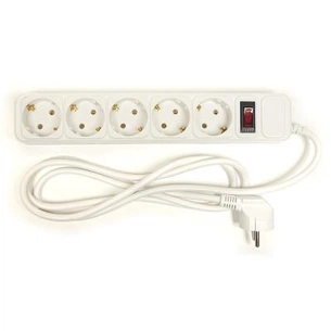 Мережевий фільтр живлення PowerPlant 1.8 м, 5 розетoк, евростандарт (JY-1056/1.8) (PPSA10M18S5) зображення 1