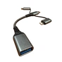 Переходник OTG USB 3.0 AF to USB-C + Micro 5P + Lightning 0.11m 60W XoKo (XK-AC-155) - уменьшенное изображение 3