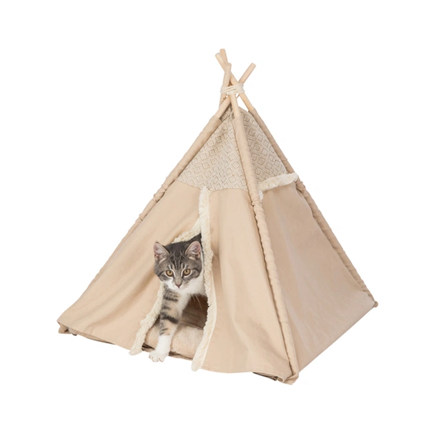 Будиночок для тварин Trixie Бохо 55х65х55 см бежевий (4053032619333) - picture 5