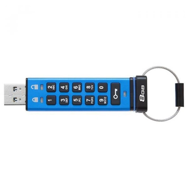 USB флеш накопичувач Kingston 8GB DataTraveler 2000 Metal Security USB 3.0 (DT2000/8GB) - изображение 1