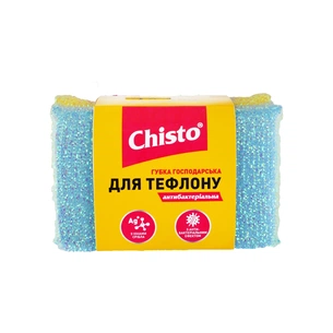 Губки кухонні Chisto Для тефлону Антибактеріальні 2 шт. (4823098413981) зображення 1