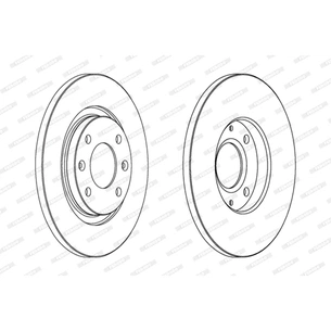 Гальмівний диск FERODO DDF1000 зображення 1