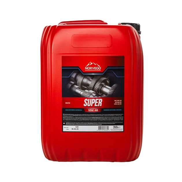 Моторна олива NORVEGO SUPER 10W40 20л - зображення 1