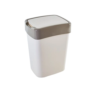 Контейнер для сміття Алеана Євро Біла троянда / какао 18 л (алн 122067/біла роза/какао) зображення 1