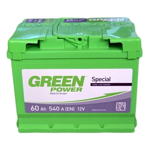 Акумулятор автомобільний GREEN POWER 60Аh (000022359) зображення 1