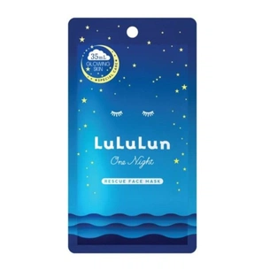 Маска для обличчя Lululun Face Mask One Night Rescue Brightening Проти тьмяності шкіри (4582305069761) зображення 1