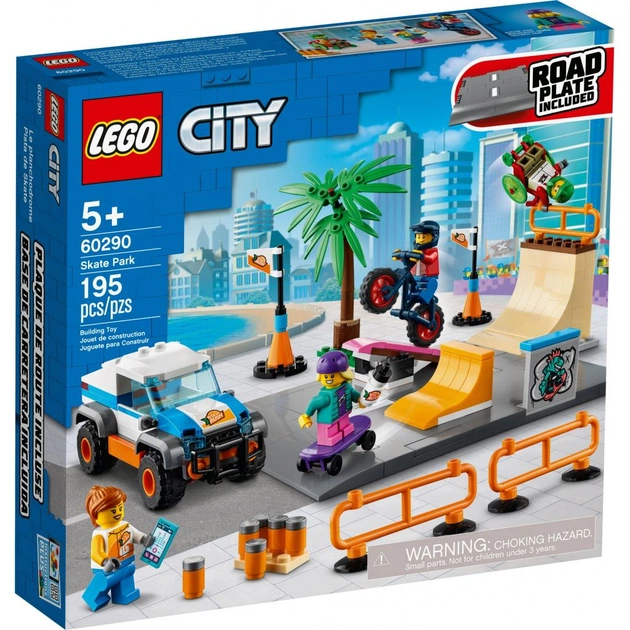 Конструктор LEGO City Community Скейт-парк 195 деталей (60290) - изображение 1