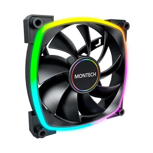 Кулер до корпусу MONTECH AX140 PWM BLACK - зображення 1
