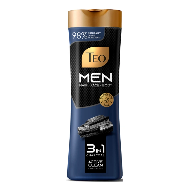 Шампунь Teo Beauty Men 3 In 1 Charcoal 350 мл (3800024046766) - изображение 1