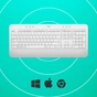 Клавіатура Logitech Signature K650 USB/Bluetooth UA Off-White (920-010977) - зменшене зображення 6