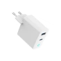Зарядний пристрій Gembird 1хUSB-A (QC3.0 18W) + 1xType-C (PD 65W) white (TA-UC-PDQC65L-W-01) - зменшене зображення 4