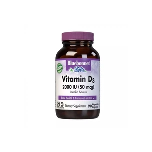 Вітамінно-мінеральний комплекс Bluebonnet Nutrition Вітамін D3 2000IU, 180 вегетаріанських капсул (BLB0315) зображення 1