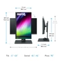 Монітор BenQ SW270C (9H.LHTLB.QPE) - зменшене зображення 9