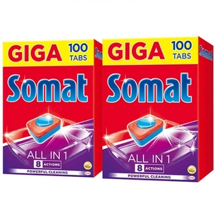 Таблетки для посудомийних машин Somat All in 1 2x100 шт. (9000101420227) зображення 1