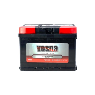Акумулятор автомобільний Vesna 62 Ah/12V Premium Euro (415 062) зображення 1