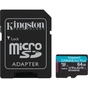 Карта пам'яті Kingston 64GB microSDXC сlass 10 UHS-I U3 V30 A2 Canvas Go Plus G4 (SDCG4/64GB) - зменшене зображення 1