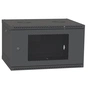 Шафа настінна Ipcom 4U, 600*350, перфорація, RAL9005 (СН-4U-060х035-ДП-9005) - уменьшенное изображение 1