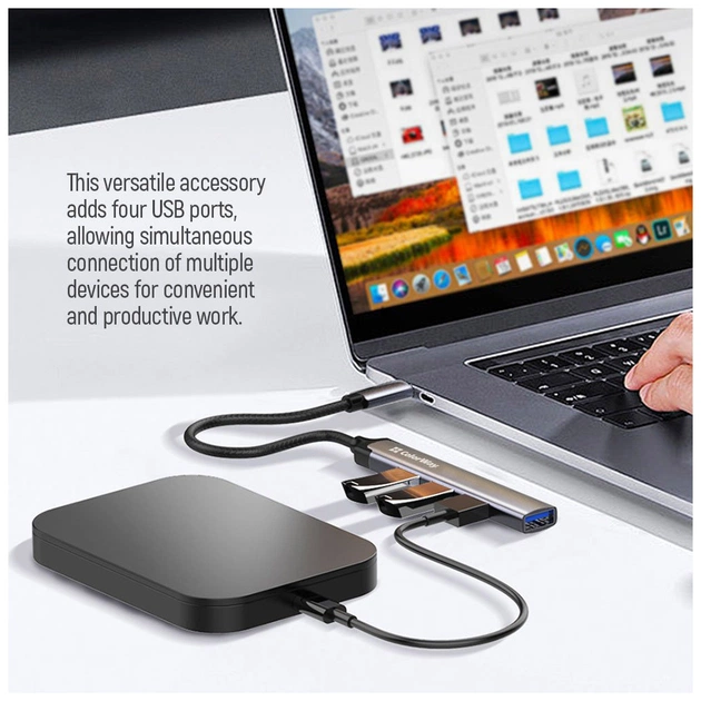 Концентратор ColorWay USB-C 4-в-1 USB2.0х3/USB3.0 (CW-HUB04) - picture 12
