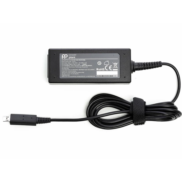 Блок питания к ноутбуку PowerPlant ACER 220V, 12V 18W 1.5A (micro USB) (AC18AMCUSB) - изображение 1