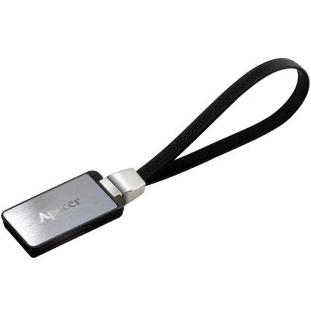 USB флеш накопичувач Apacer 16GB AH128 Silver RP USB 2.0 (AP16GAH128S-1) - зображення 1