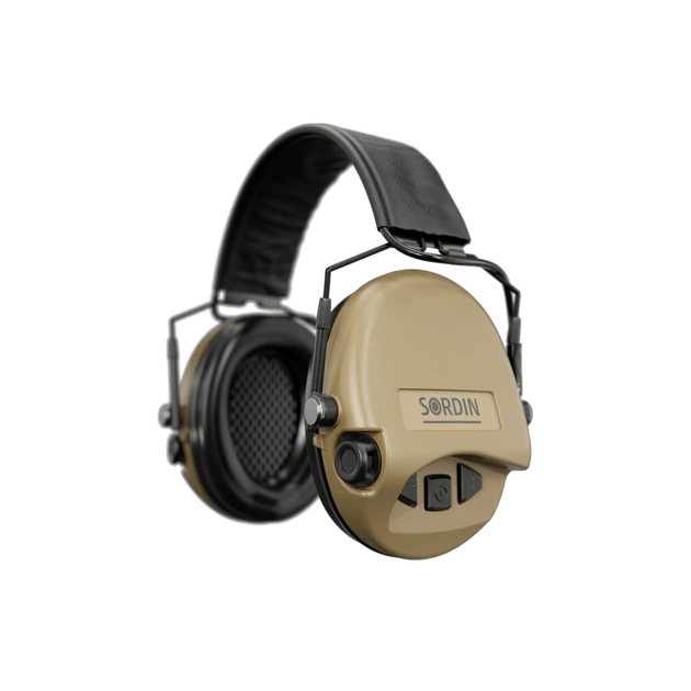 Тактичні навушники Sordin Supreme Mil AUX Slim HB Sand (74308-05-S) - picture 2