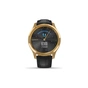 Смарт-годинник Garmin vivomove Luxe, Pure Gold-Black, Leather (010-02241-22) - зменшене зображення 4