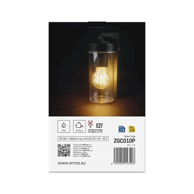 Світильник EMOS E27 15 Вт IP44 (ZGC010P) - picture 10