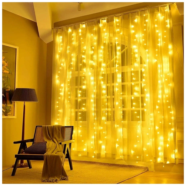 Гірлянда ColorWay Штора завіса 3 x 2 м 240 LED USB теплий колір (CW-GW-240L32U) - picture 10