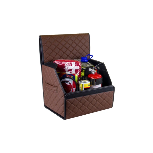 Сумка-органайзер EVAtech ECO S 30x30x35 см коричнева з коричневою ниткою (EHECESZZBB) - picture 2