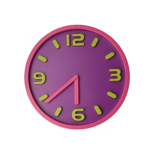 Настінний годинник Optima Magic пластиковий, рожевий (O52100) зображення 1