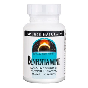 Вітамінно-мінеральний комплекс Source Naturals Бенфотіамін, 150 мг, Benfotiamine, 30 таблеток (SN1905) зображення 1