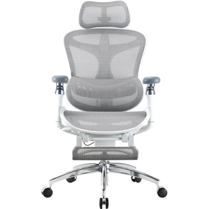 Офісне крісло Sihoo Крісло офісне з підставкою для ніг Sihoo DORO C300 Pro Mesh White with (DORO-C300-PRO-M102-JT) зображення 1