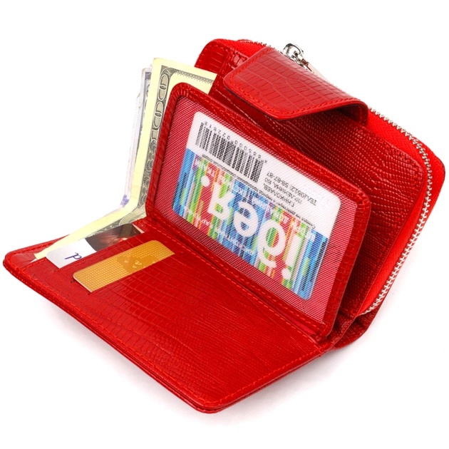 Портмоне Canpellini Из натуральной кожи Красное (21731) - изображение 6