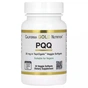 Вітамін California Gold Nutrition Пірролохінолінхінон PQQ, 20 мг, 30 вегетаріанських капсул (CGN-01291) - уменьшенное изображение 1